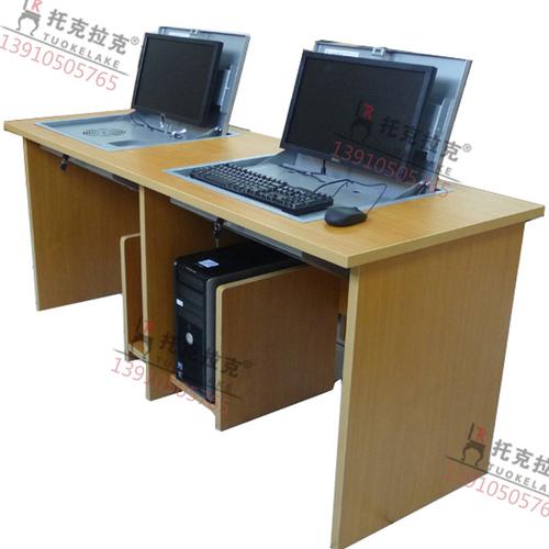厂家直销实验室电脑桌 学校电脑桌椅 培训 多媒体教室课桌椅
